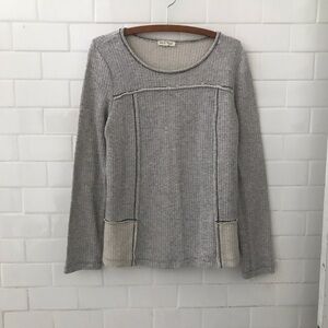 Knit scoop neck sweater